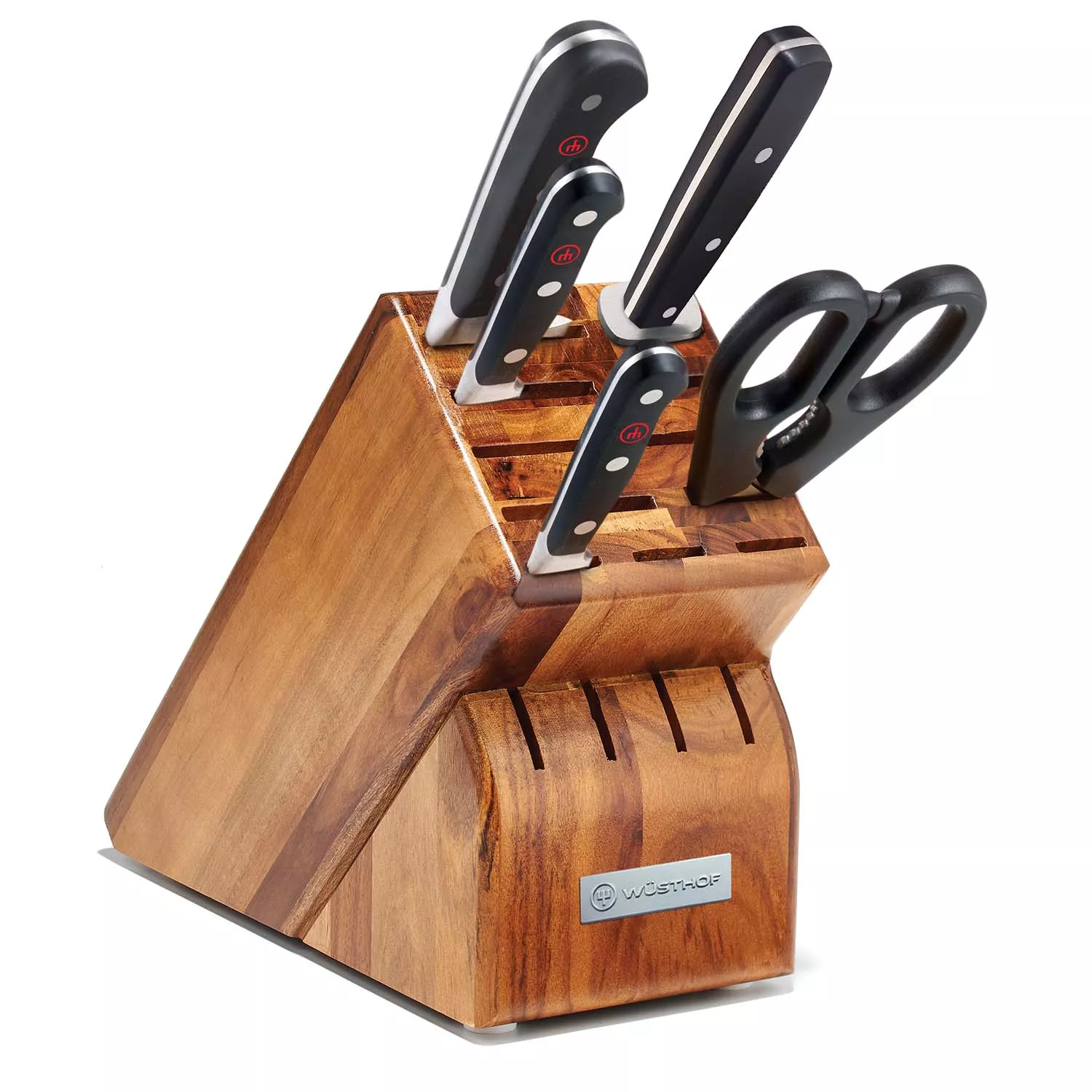 Wüsthof Classic 6-Piece Starter Knife Block Set, Acacia
