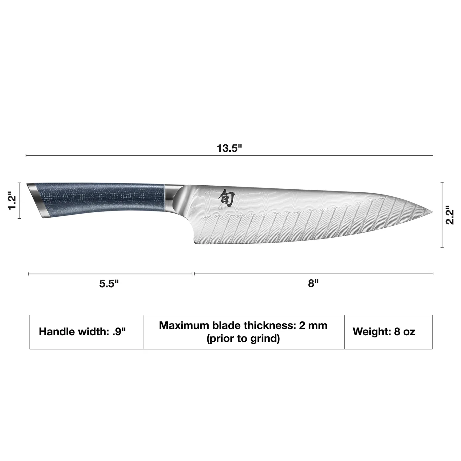 Shun Shiranami 8" Chef Knife