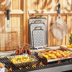 Sur La Table Stainless Steel Grill Grids, Set of 3