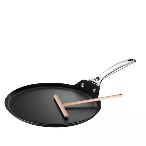 Le Creuset Toughened Nonstick 11" Crepe Pan with Spreader Le Creuset Toughened Nonstick 11" Crepe Pan with Spreader