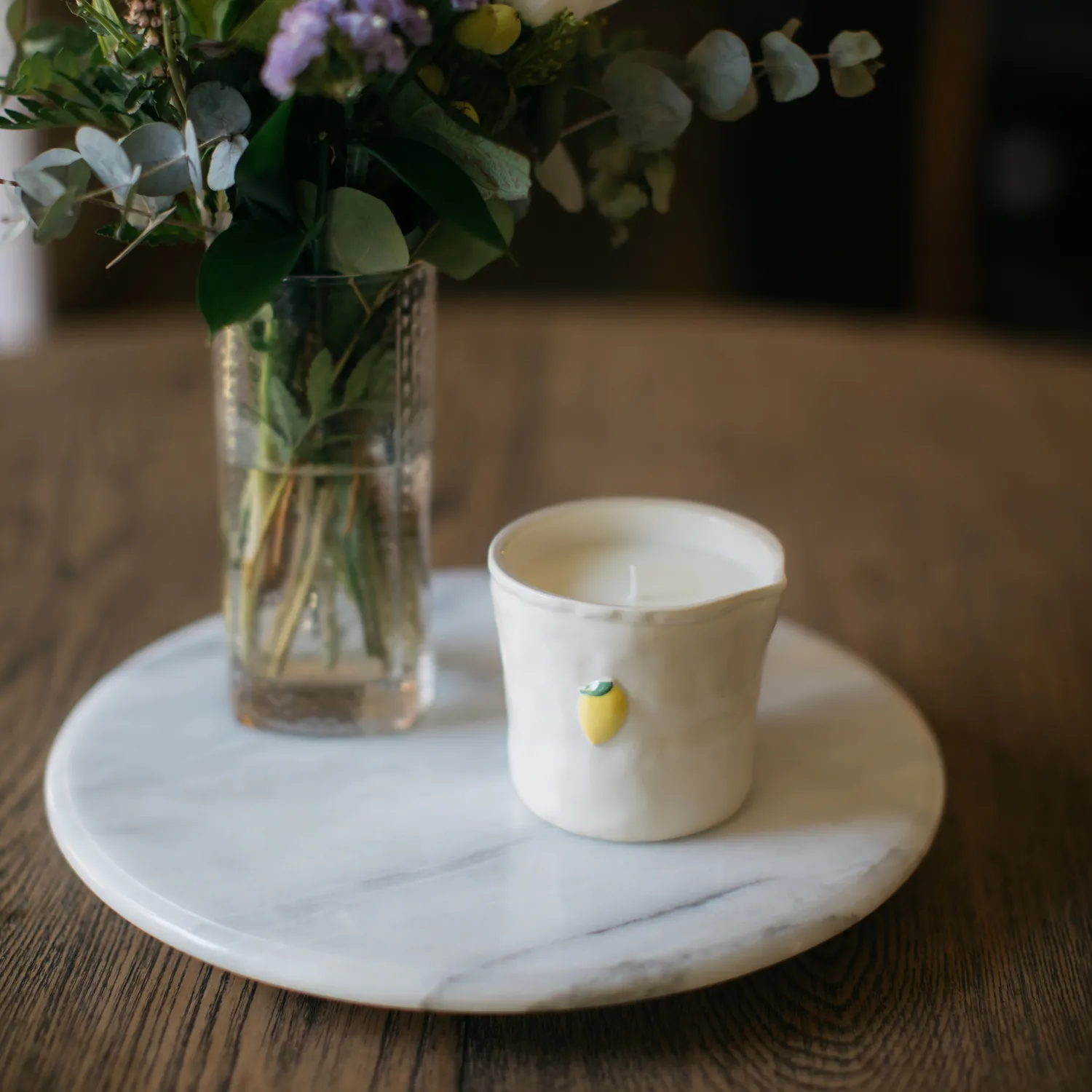 Paddywax Ceramic Lemon Candle