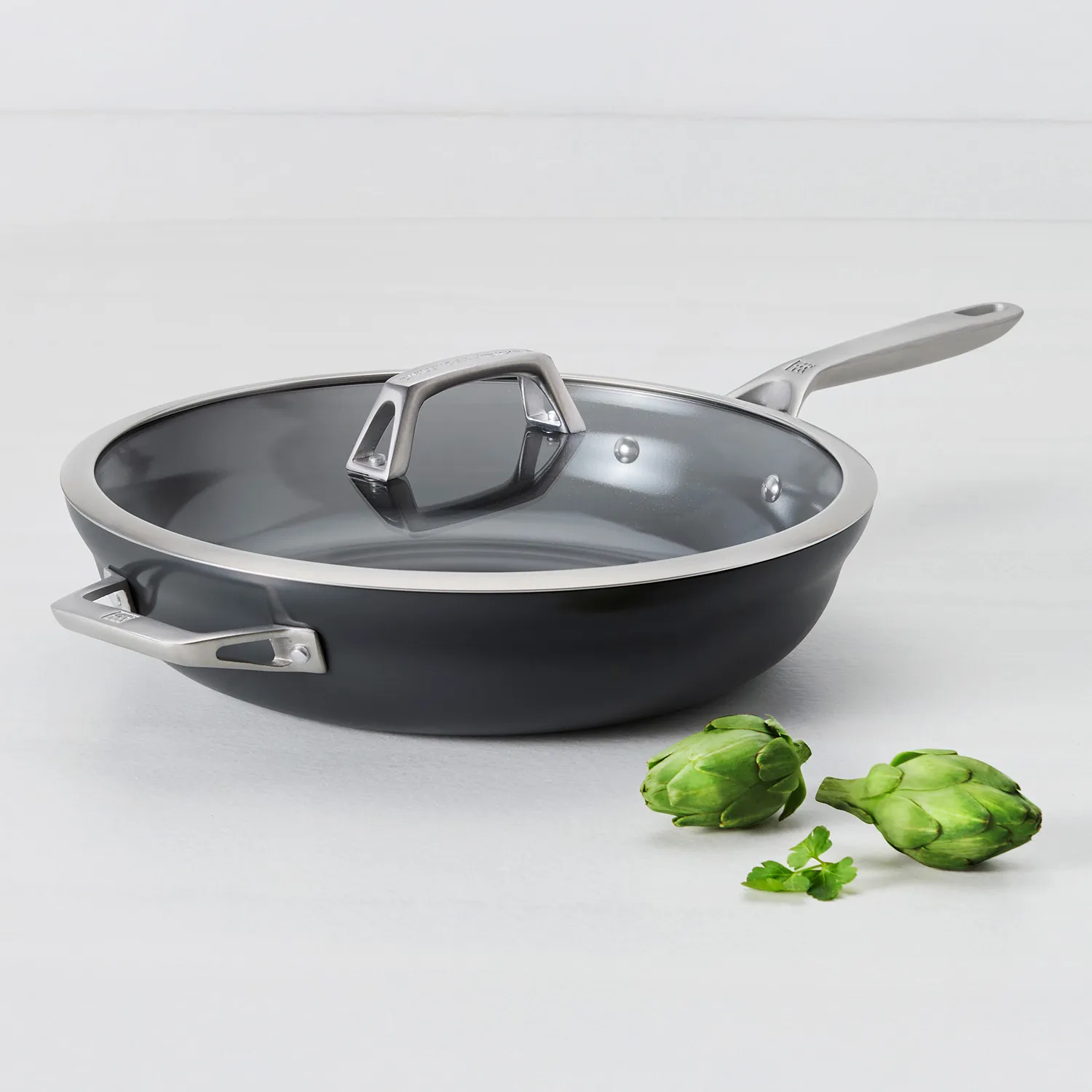 Zwilling Motion Hard-Anodized Ceramic Nonstick Sauté Pan, 5 qt.