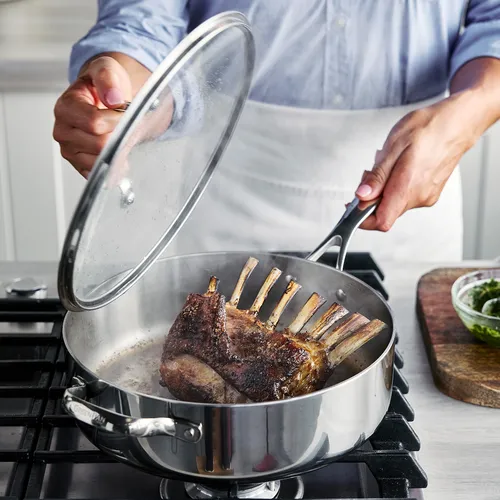 GreenPan Valencia Pro 3-Ply Stainless Steel Sauté Pan, 5 qt. 