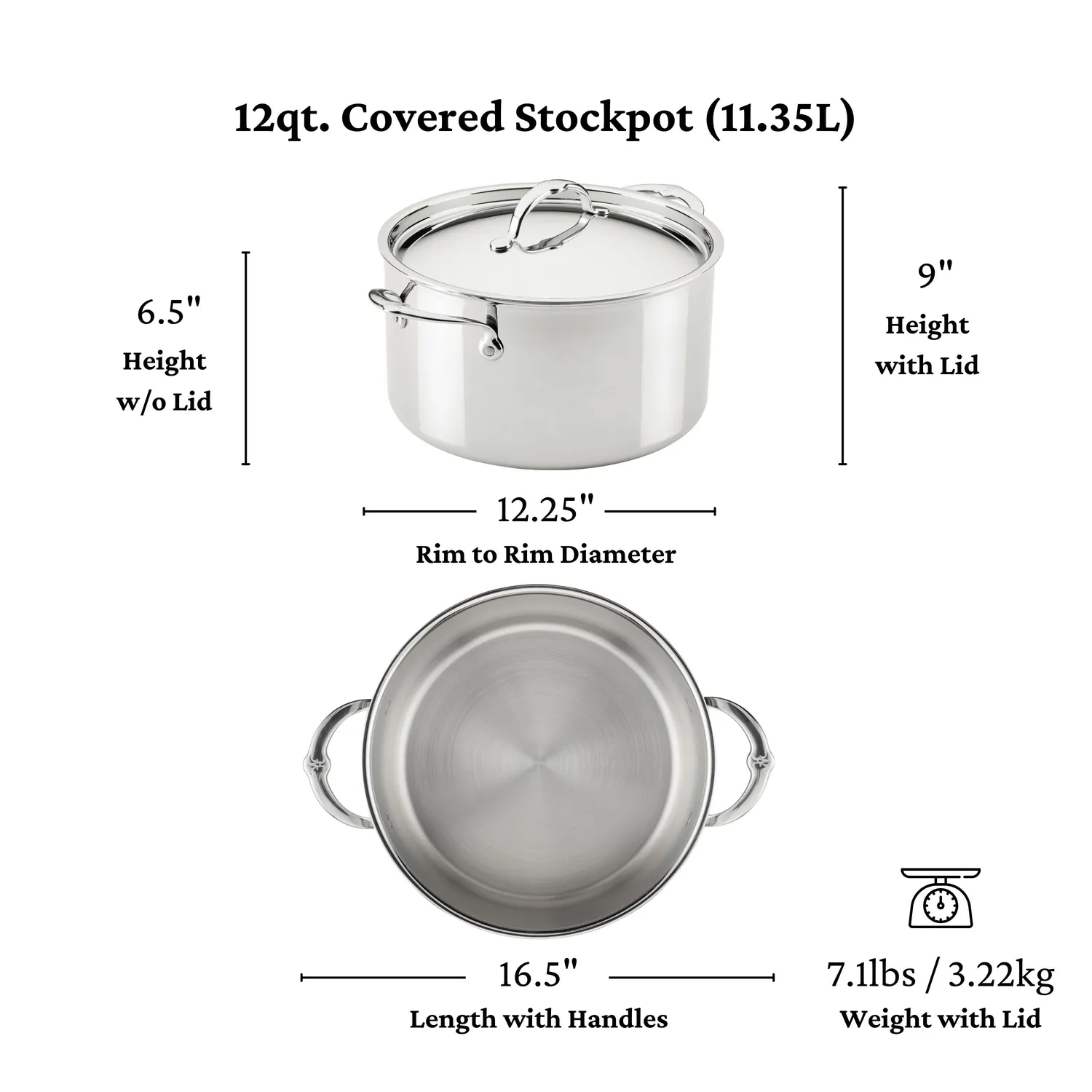 Hestan ProBond Luxe Stainless Steel Stockpot
