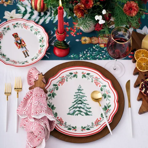 Sur La Table Christmas Tree Dinner Plate