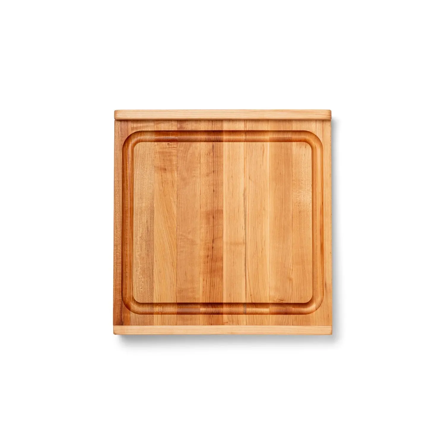 John Boos Maple Edge-Grain Countertop Cutting Board w/ Juice Groove, 17.75" x 17.25" x 1.25"