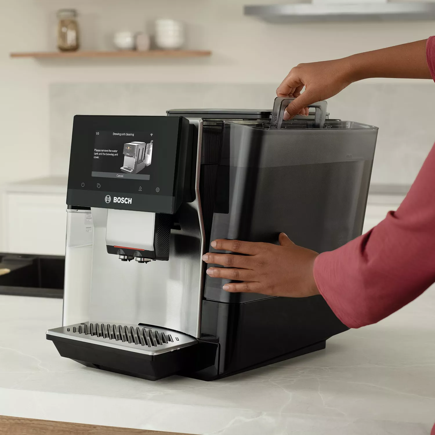 Bosch 800 Series Fully Automatic Espresso Machine in Stainless Steel