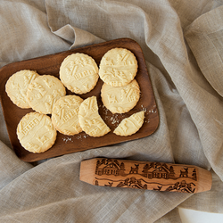 Woodland Cottage Embossed Rolling Pin