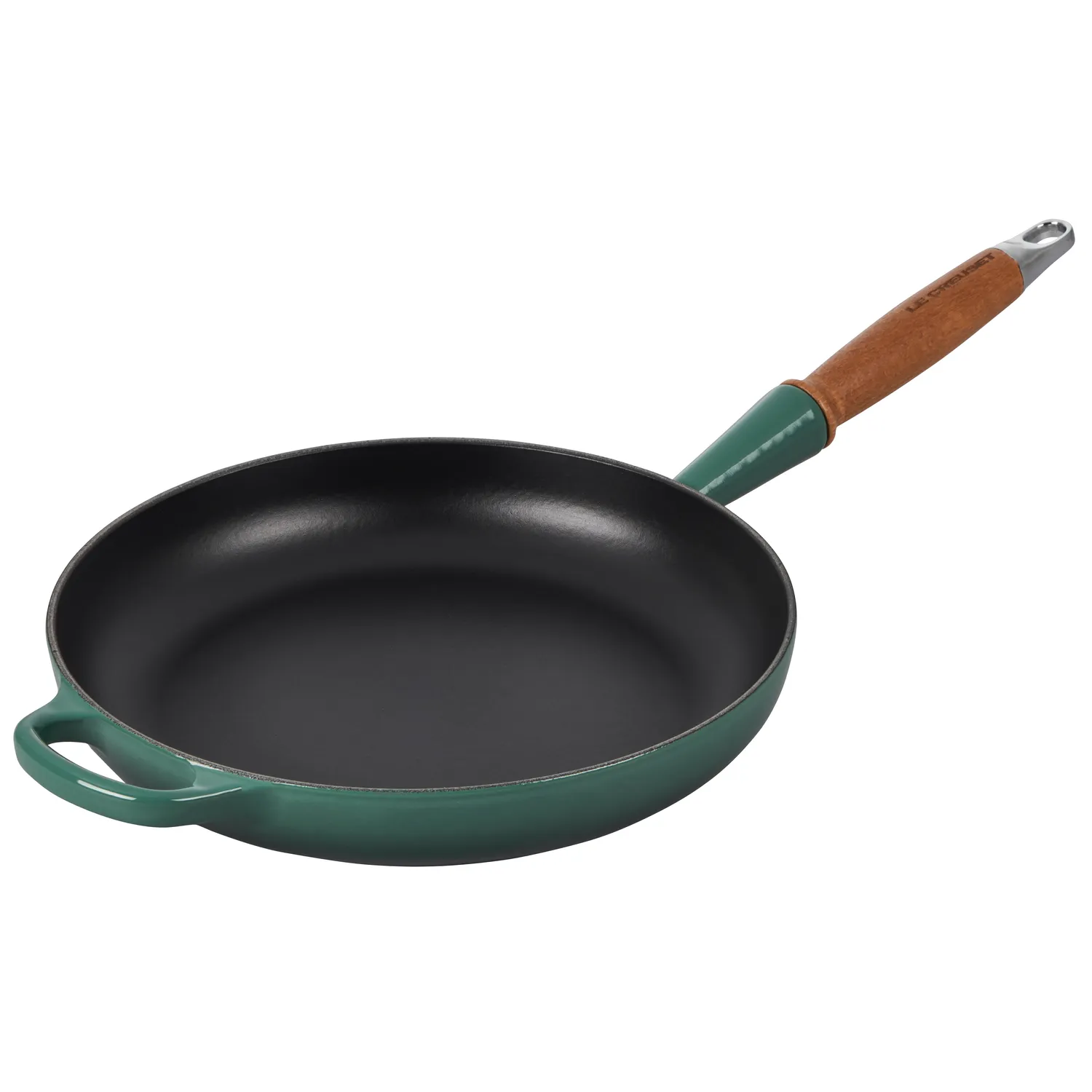 Le Creuset Enameled Cast Iron Alpine Wood Handled Skillet, 10.25"