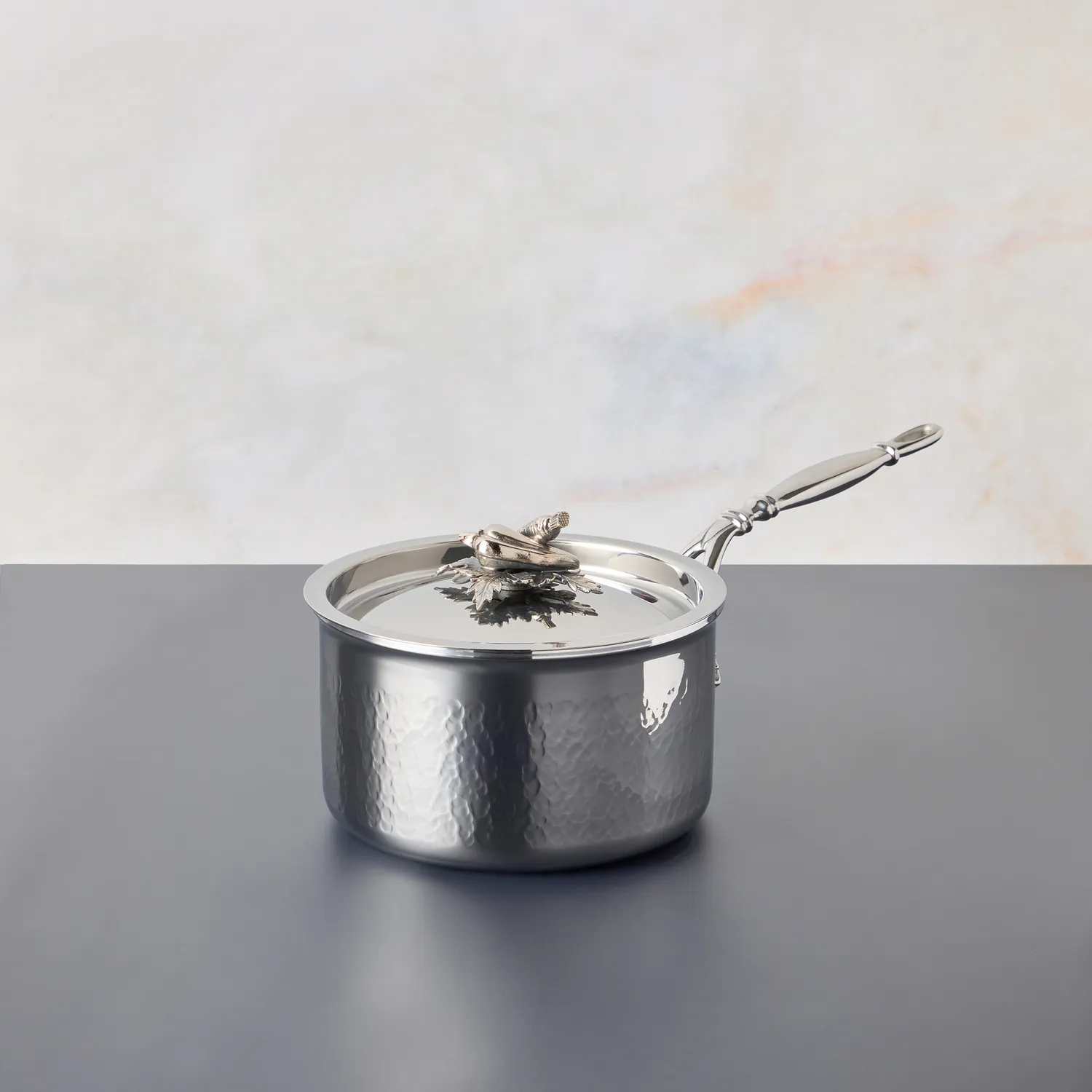 Ruffoni Opus Prima Hammered Stainless Steel 14-Piece Cookware Set