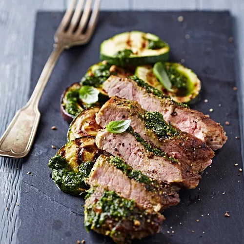 Oaxacan-Style Roasted Pork Tenderloin with Mole Verde