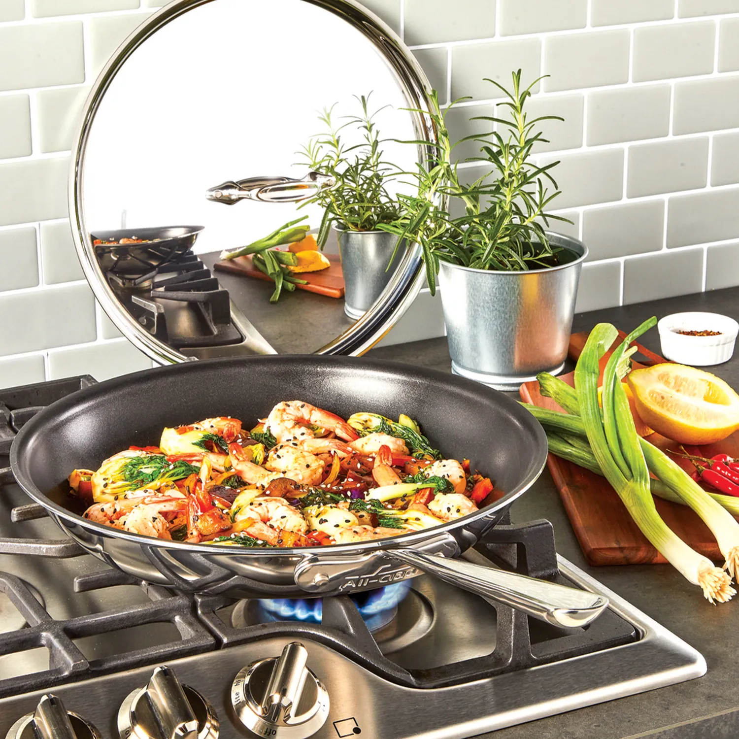 All-Clad D3 Stainless Steel Nonstick Egg Perfect Pan