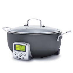 GreenPan Elite Ceramic Nonstick Essential Smart Skillet, 6 Qt. Electric skillet