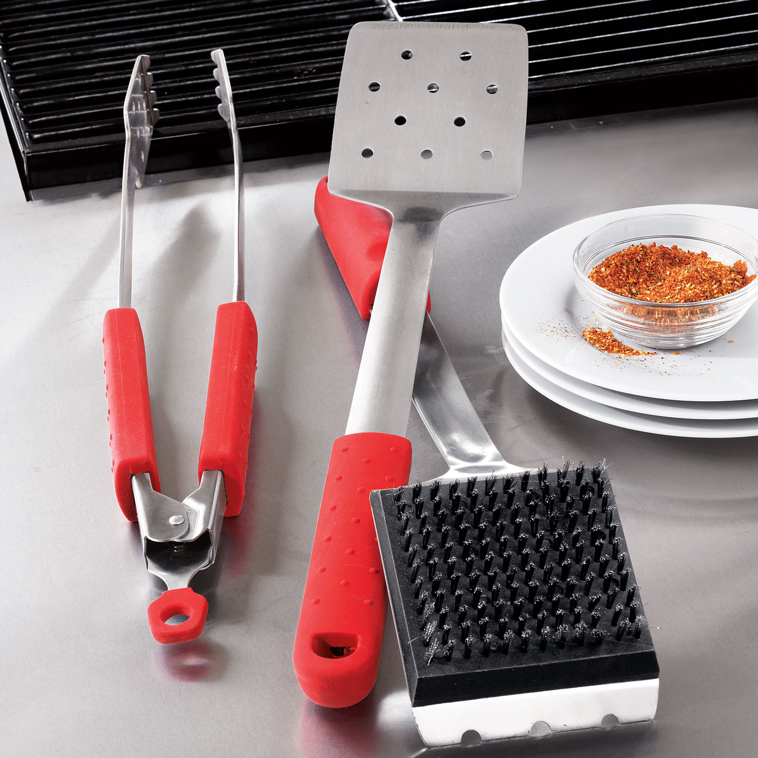 Sur La Table® Softgrip-Handle Grill Brush
