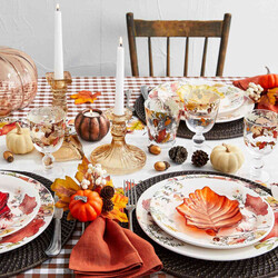 Sur La Table Thanksgiving Buffalo Check Tablecloth