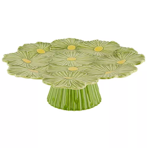 Bordallo Pinheiro Maria Flor Cake Stand, 14"