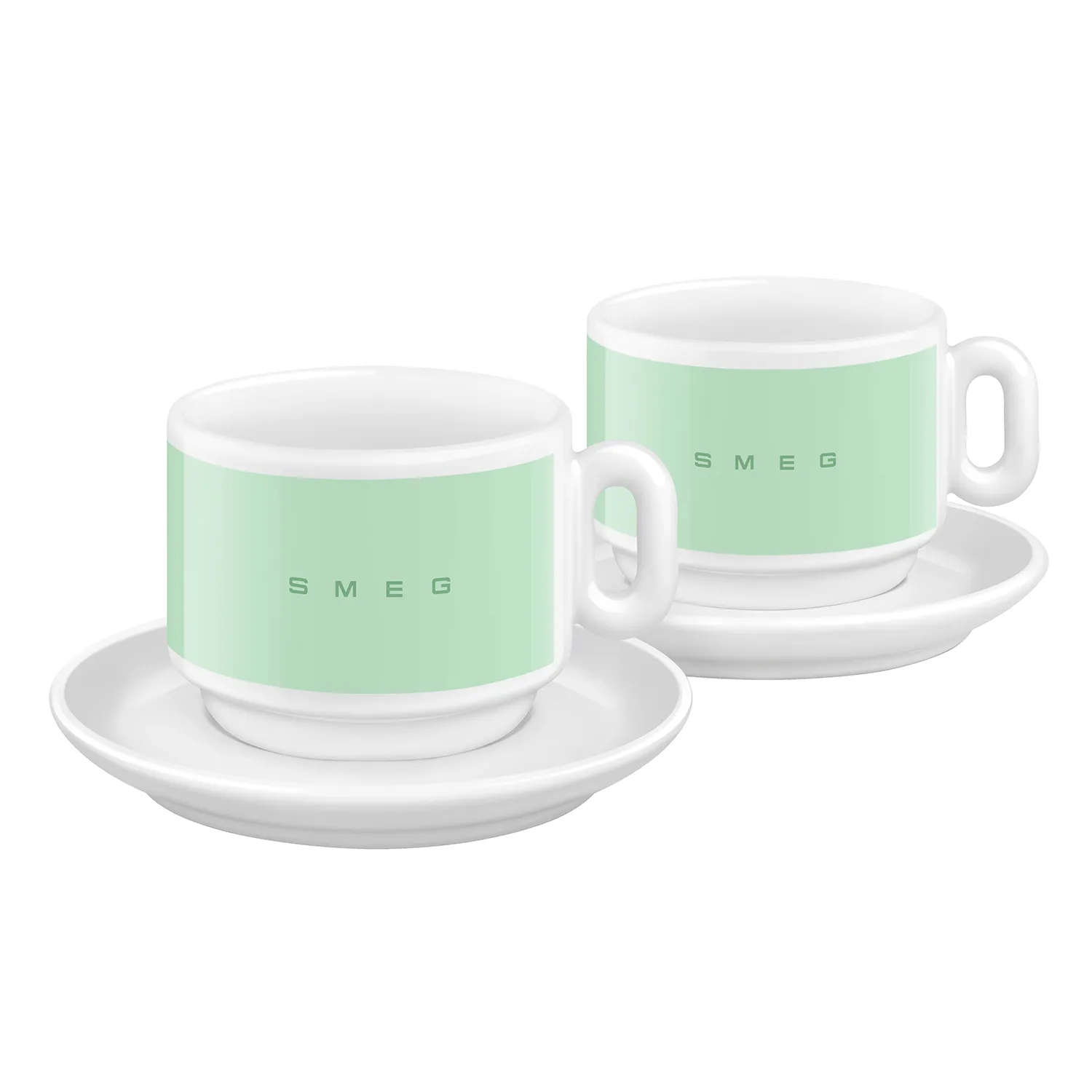 Smeg 50s Style Cappuccino Cup Set