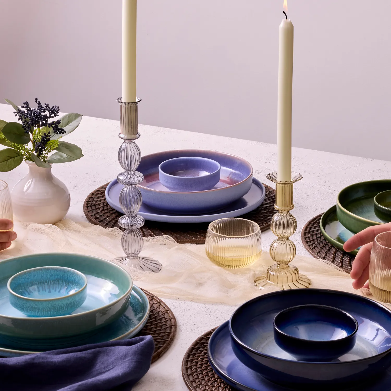 Sur La Table Lucent Reactive Glaze Salad Plate 