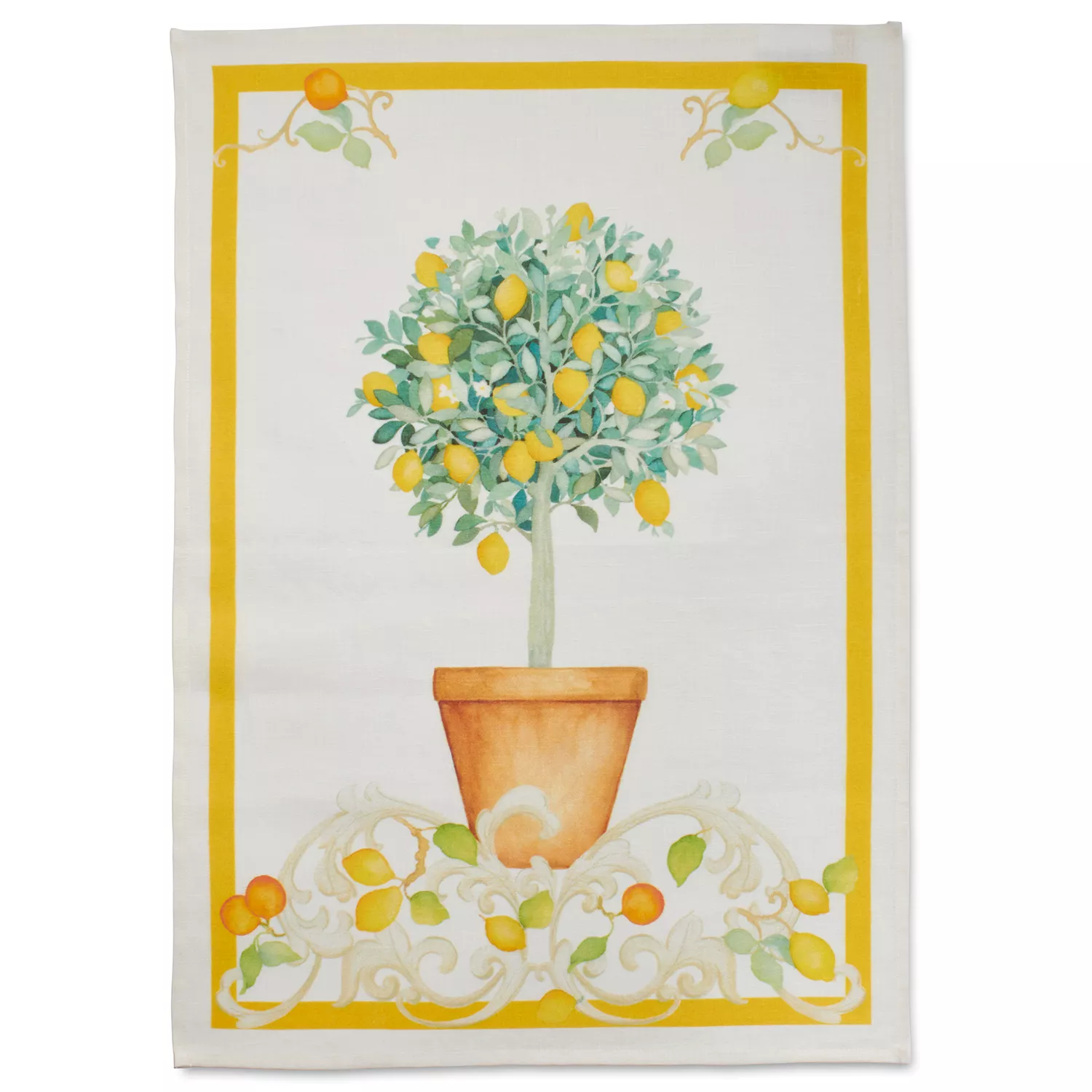 Sur La Table Lemon Tree Linen Kitchen Towel, 28&#34; x 20&#34;