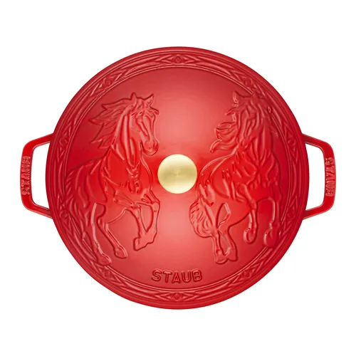 Staub Essential French Oven with Horse Lid, 5 qt. 