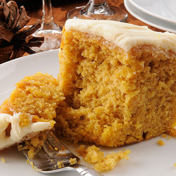 Spiced Pumpkin Cake with Cream Cheese Frosting