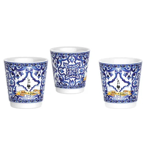  Bialetti Dolce & Gabbana Blu Mediterraneo Moka Pot Gift Set