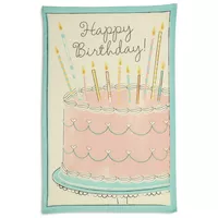 Sur La Table Happy Birthday Kitchen Towel, 28&#34; x 18&#34;