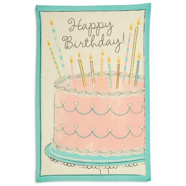 Happy Birthday Kitchen Towel, 28&#34; x 18&#34;