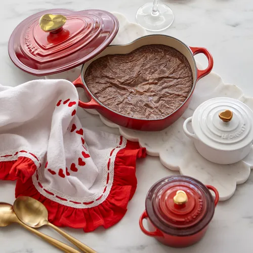 Le Creuset Shallow Heart Cocotte, 1.25 Qt.