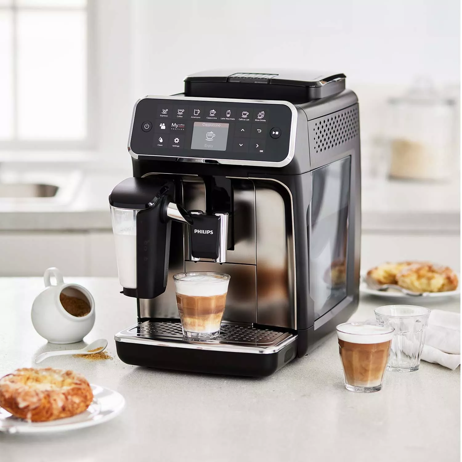 Espresso Machine LatteGo for Easy Lattes, Coffee and More