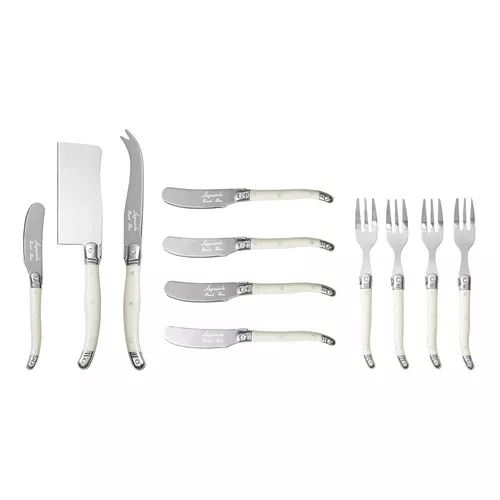 French Home 11-Piece Laguiole Style Cheese Serve Set