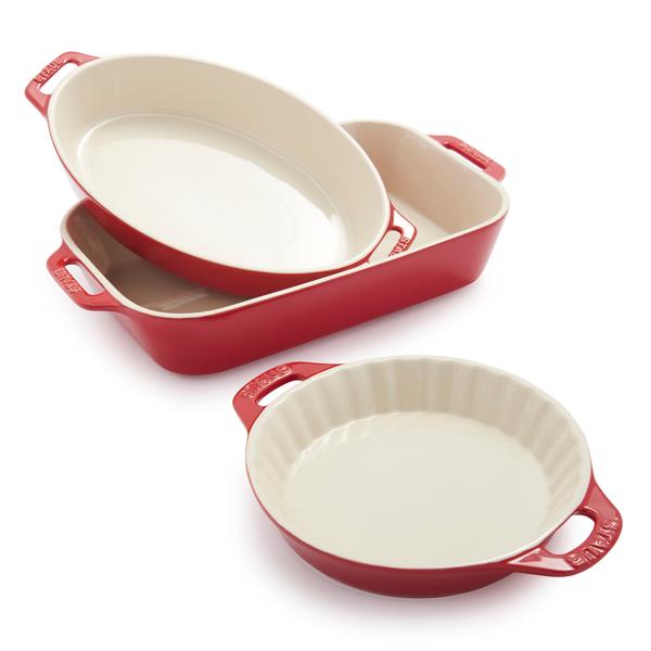Staub Stoneware 3-Piece Bakeware Set