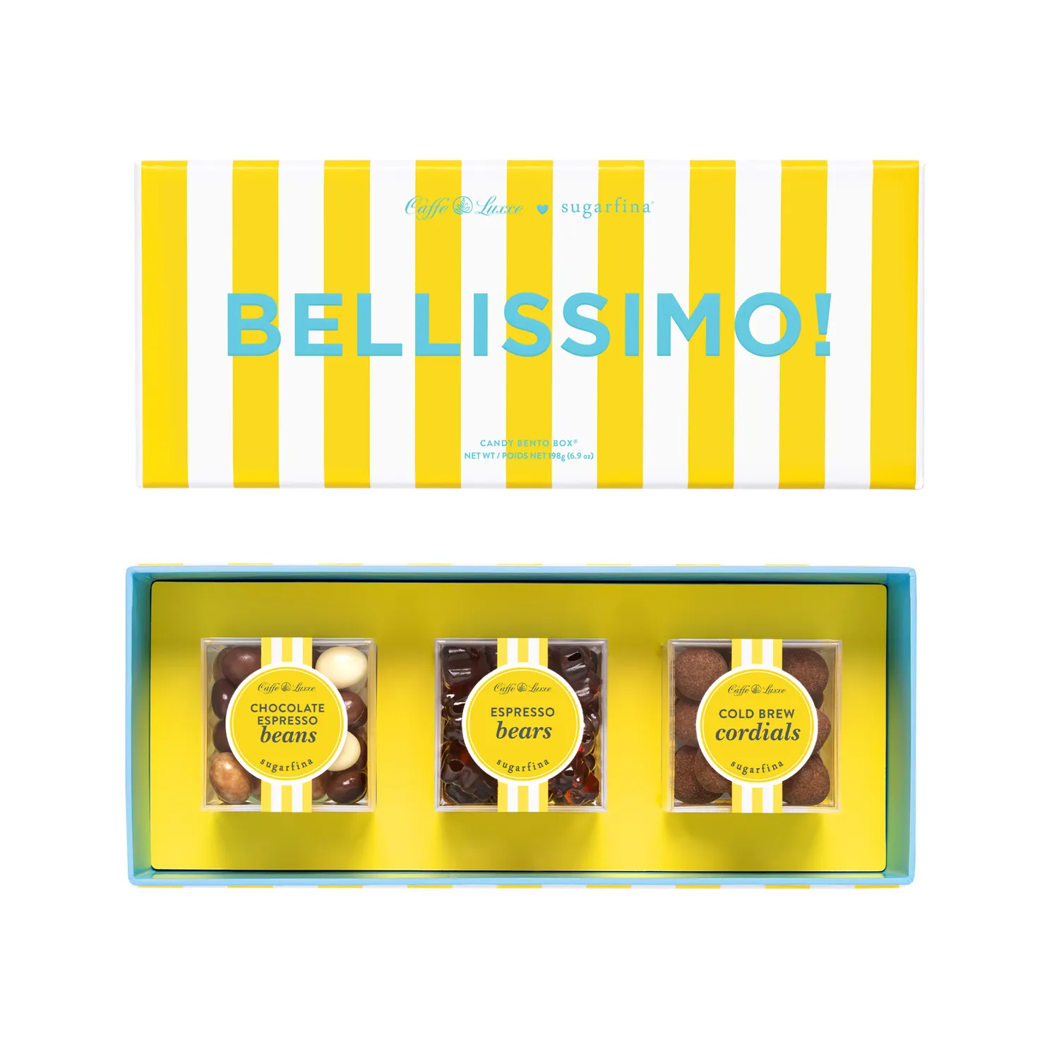 Sugarfina Bellissimo! Coffee Bento Box, Set of 3