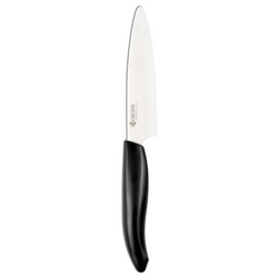 Kyocera Ceramic Utility Knife, 4½" These ceramic knives are perfect for all fruits and veggies - slices thru them without squishing soft produce and slips thru hard squashes, etc