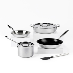 All-Clad D3 Stainless Steel 7-Piece Cookware Set