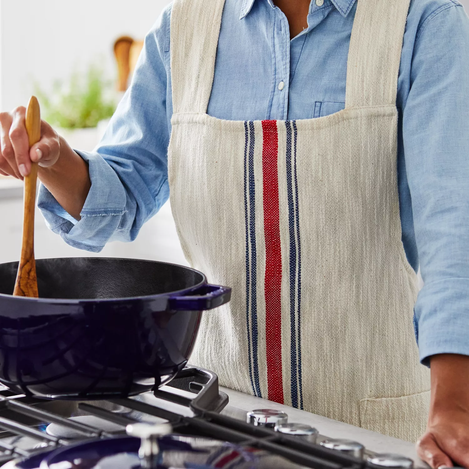 Sur La Table Smock French Stripe Apron