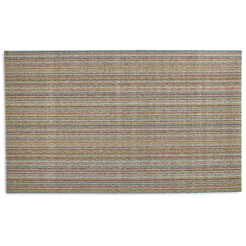 Chilewich Skinny Stripe Shag Big Mat, Soft Multi-Stripe