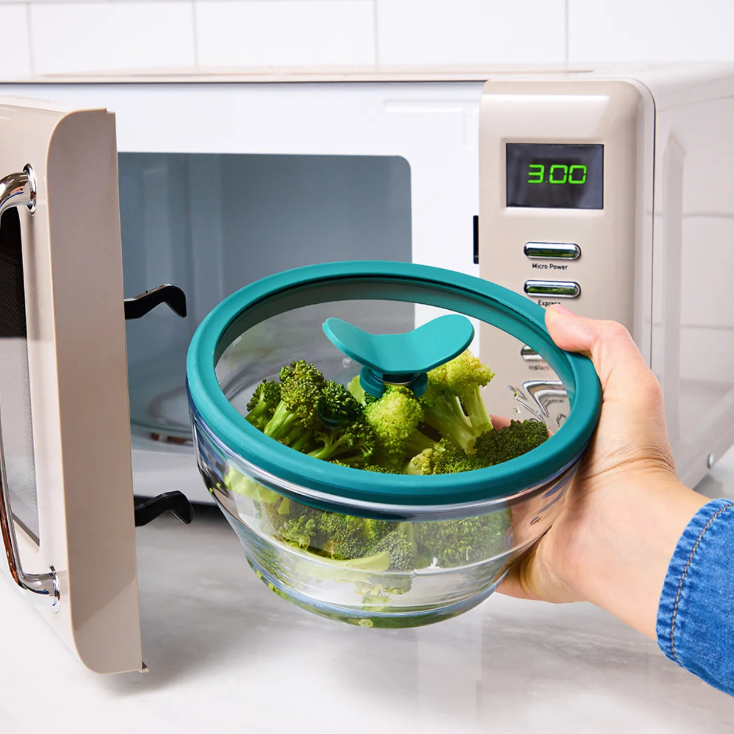 Anyday Microwave 12-Piece Glass Round Dish Set