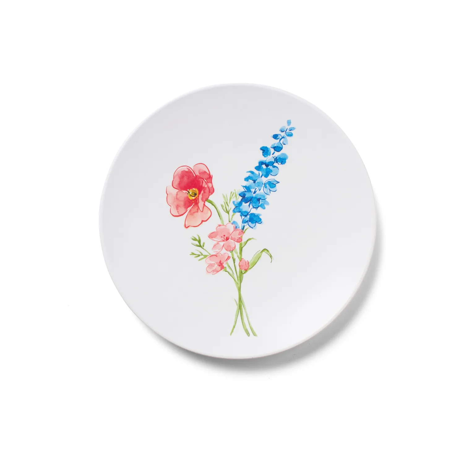Sur La Table Wild Poppies Melamine Appetizer Plates, Set of 4