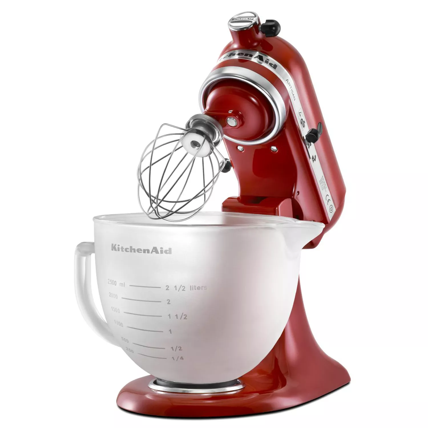 KitchenAid 5-Quart Stand Mixer with Glass Bowl and Flex Edge