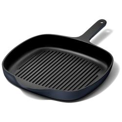 Caraway Enameled Cast Iron Square Grill Pan, 10.5"