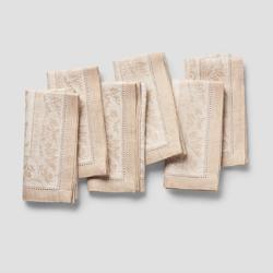 French Home Arboretum Linen Napkins, Set of 6