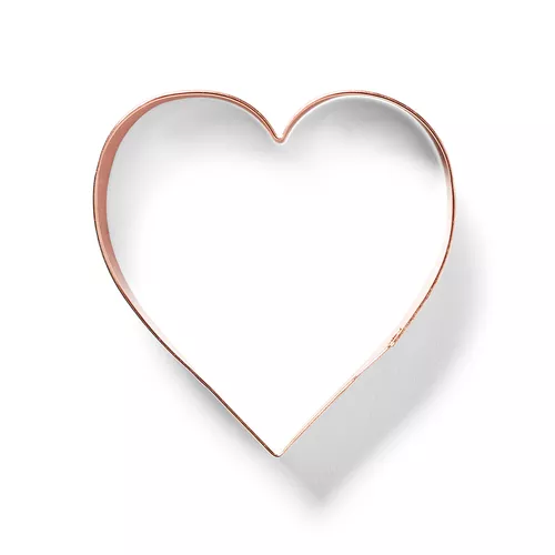 Sur La Table Heart Copper-Plated Cookie Cutter, 2.75"