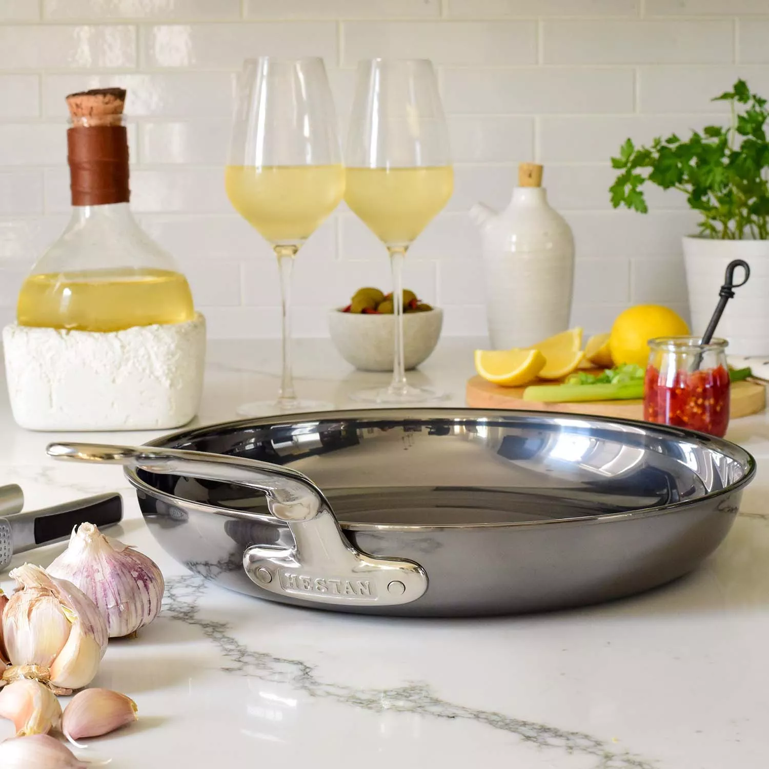Hestan NanoBond Titanium Stainless Steel Skillets