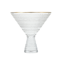 Fortessa Jupiter Martini Glasses, Set of 4 The glasses are as pretty as pictured! I appreciate the thicker glass for a good stiff martini