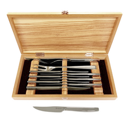 Wusthof Stainless Steak Knife Set in Olivewood Chest