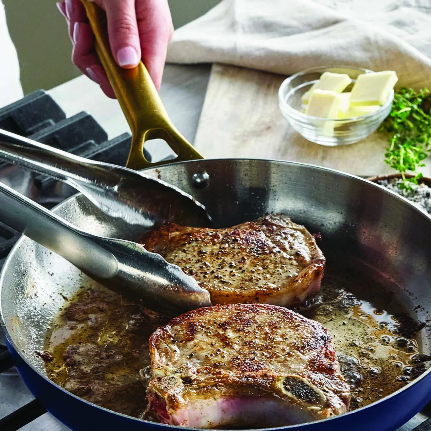 GreenPan Reserve Pro Stainless Steel Skillet, 8"