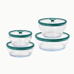 Anyday Microwave 8-Piece Round Glass Dish Set