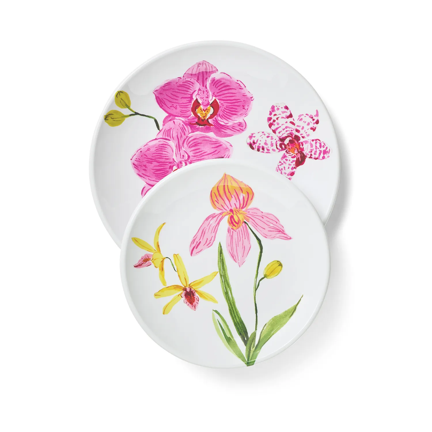 Sur La Table Orchid Melamine 12-Piece Dinnerware Set