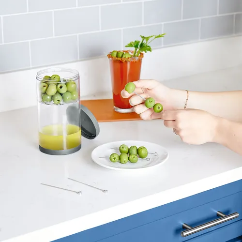 Tovolo Dual Straining Pickle & Olive Jar
